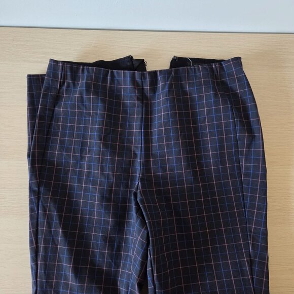 Rag & Bone Simone stretch trousers in dark blue plaid - Picture 5 of 5